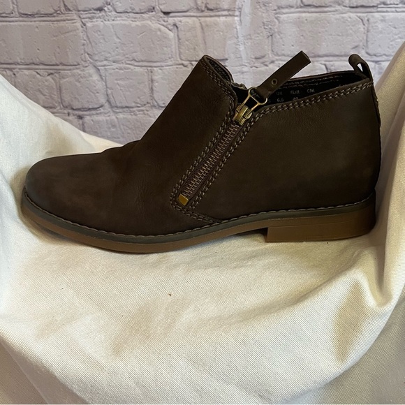 Hush Puppies Women's Mazin Cayto Ankle Boot Dark Brown Nubuck 8.5M - Picture 2 of 15